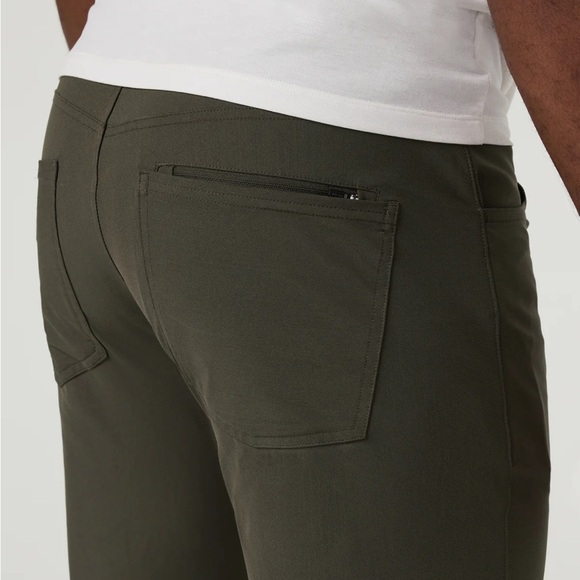 VUORI Meta Pant Athletic Slim Fit 32 inch Olive Green Stretch Sz 34 x 32 - Picture 2 of 15